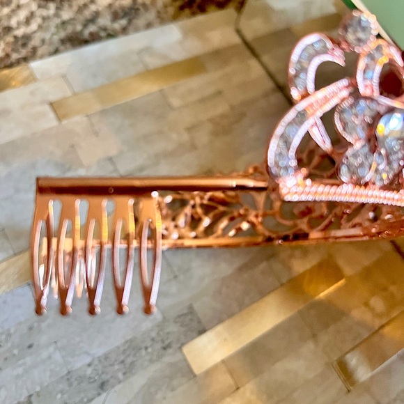 Rose gold bling, bling crown with diamonds - Picture 4 of 4